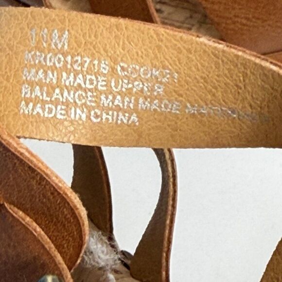 KORKS By KorkEase Whitney Studded Brown Platform Sandal Size 11 M Block Heel - Picture 8 of 8